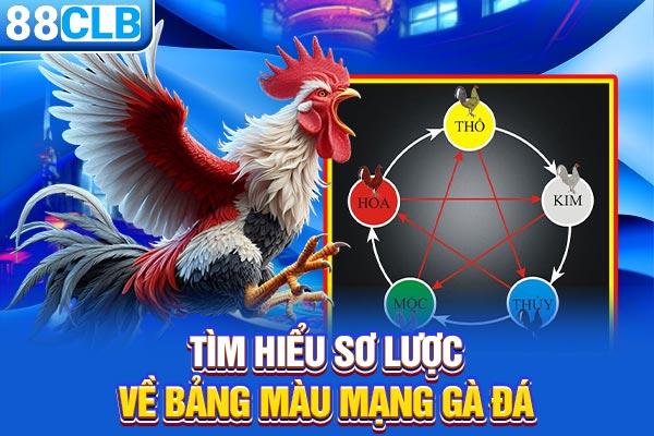 Tìm hiểu sơ lược về bảng màu mạng gà đá